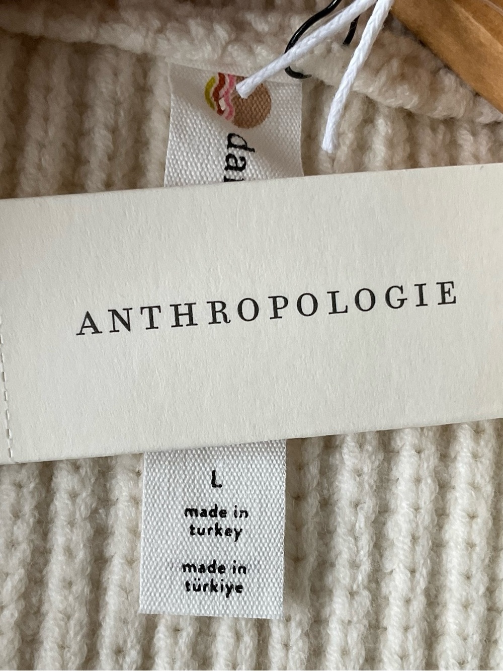 Anthropologie Daily Practice Cable Knit Tennis Dress NWT L - Picture 8 of 11